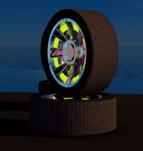 More information about "Color Changing Wheels with Tires Set of 4"
